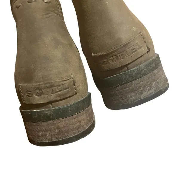 𝅺SOREL Emelie Waterproof Brown Leather Mid Calf Boots