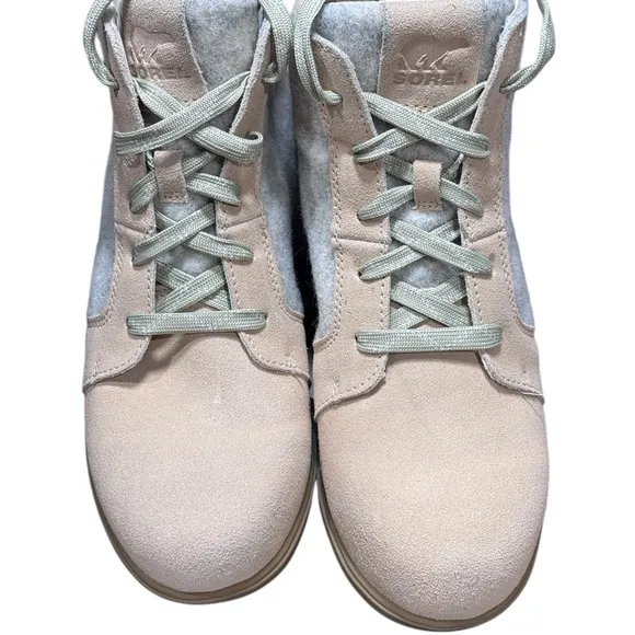 Sorel Evie Ankle Lace Boots - Ceramic Natural