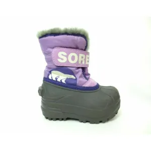 Sorel Girls size 4 Waterproof Felt Lined Snow Boots Purple Grey NV1805-582 NEW
