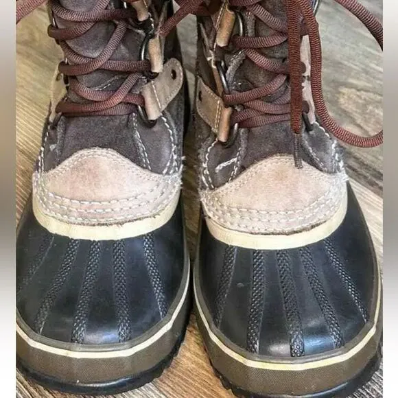 ☃️❄️Sorel Joan of Arctic Boots lined Winter Snow Faux Fur Lined Waterproof Brown