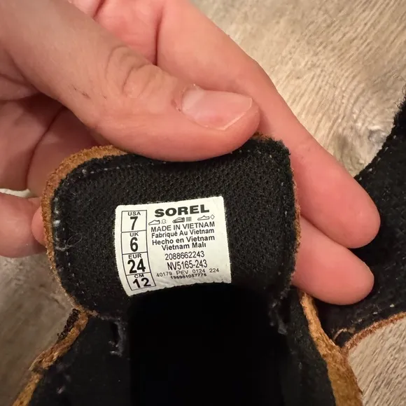 Sorel Kids Shoes in Brown and Black