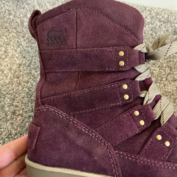 Sorel Meadow Lace Suede Waterproof Leather Boot size 5.5