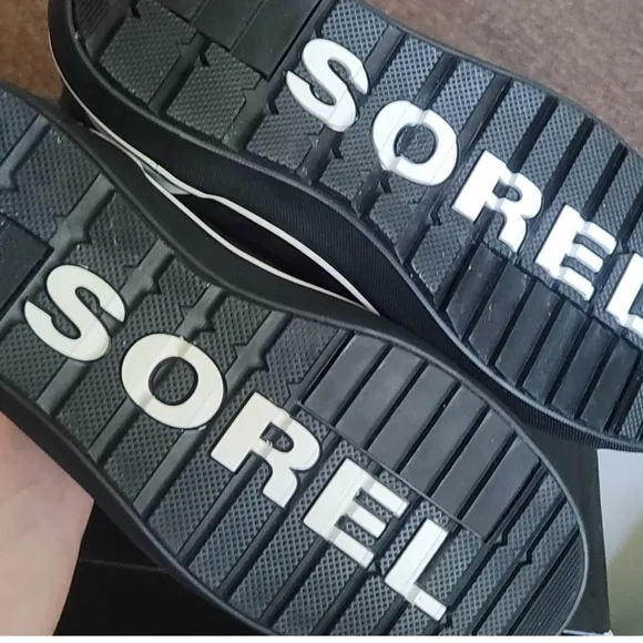 SOREL MEN'S CHEYANNE METRO WATERPROOF BOOTS: BLACK/WHITE: NEW IN BOX: SIZE 14