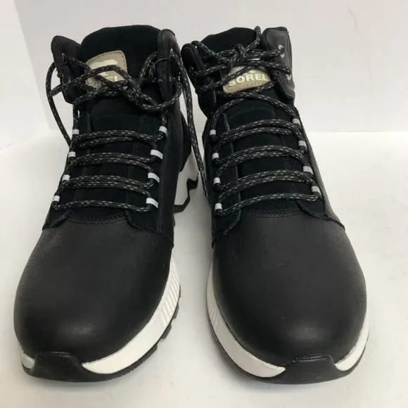 Sorel Men's Mac Hill Mid Waterproof Winter Boots Black, Size 9.5 M