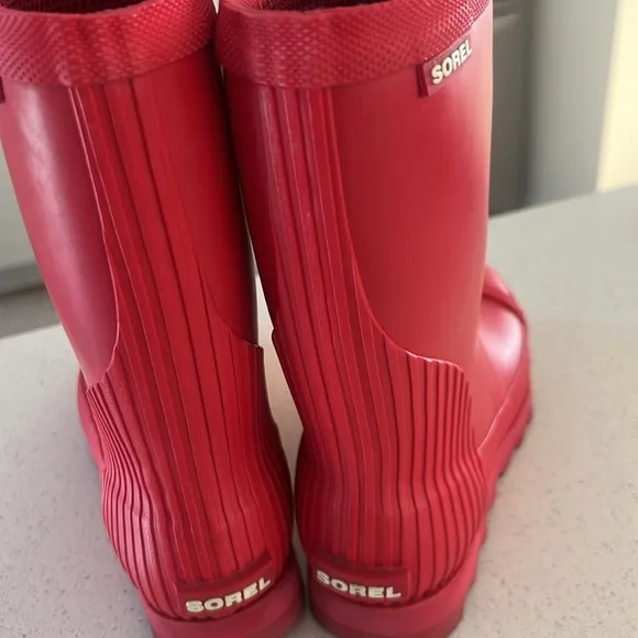 Sorel Red Rain Boots