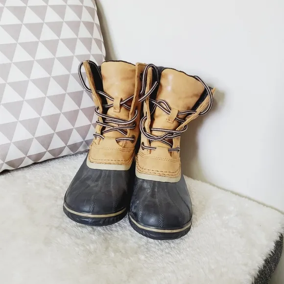 Sorel Slimpack II Waterproof Leather Wool Outdoor Winter Rain Boots 8