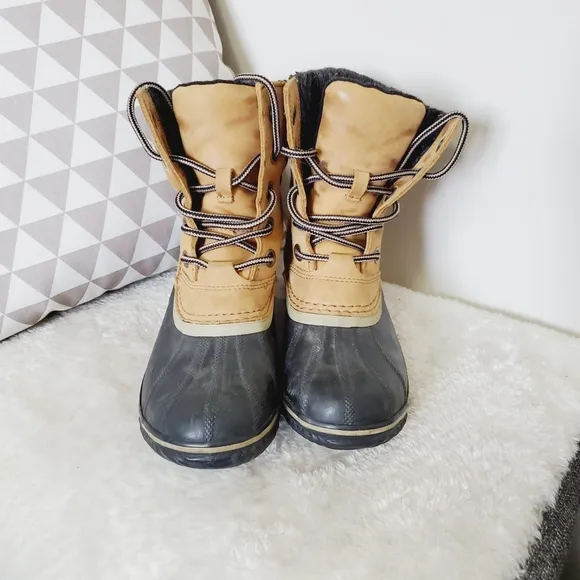 Sorel Slimpack II Waterproof Leather Wool Outdoor Winter Rain Boots 8