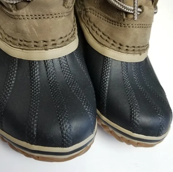 SOREL SLIMPACK LACE II DUCK BOOTS 5 NWB LEATHER GORPCORE OUTDOOR WINTER RAIN