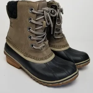 SOREL SLIMPACK LACE II DUCK BOOTS 5 NWB LEATHER GORPCORE OUTDOOR WINTER RAIN
