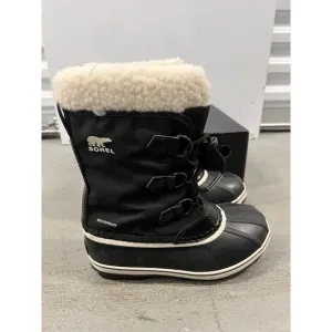 Sorel Unisex Pac Nylon Waterproof Winter Snow Boots Youth Size 3 Warm &amp; Durable