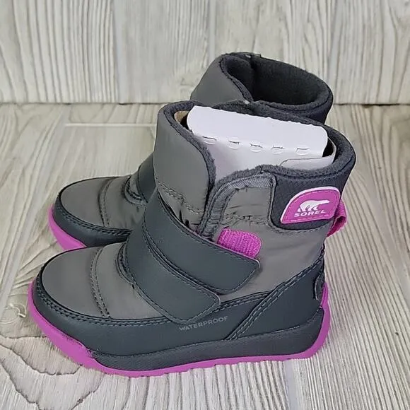 Sorel Whitney 2 Strap Waterproof Winter Snow Boots Toddler Size 6 NEW