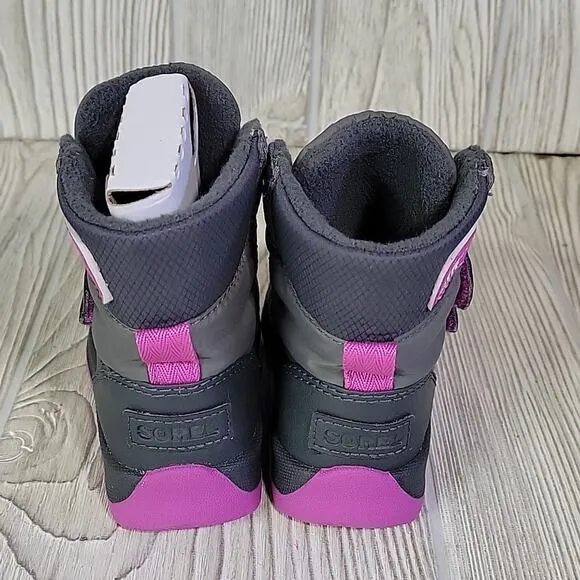Sorel Whitney 2 Strap Waterproof Winter Snow Boots Toddler Size 6 NEW