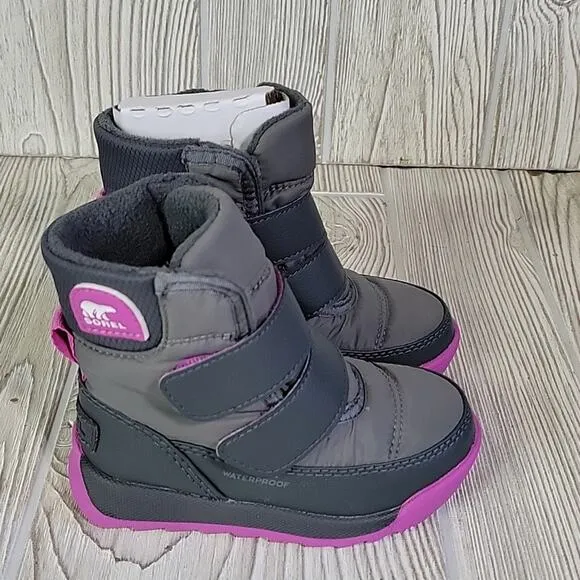 Sorel Whitney 2 Strap Waterproof Winter Snow Boots Toddler Size 6 NEW