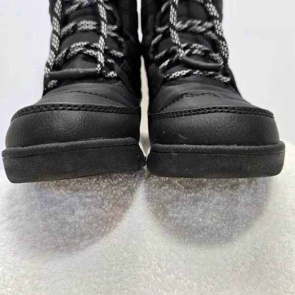 Sorel Whitney II Youth Size 1 Black Ankle Outdoor Boots 1921401010