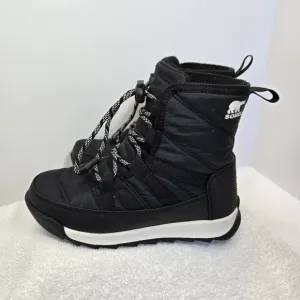 Sorel Whitney II Youth Size 1 Black Ankle Outdoor Boots 1921401010