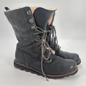 Sorel Wicked Work Boots Lace Up Shearling Lined Women’s Size 10