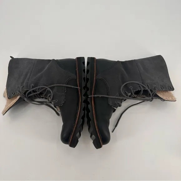 Sorel Wicked Work Boots Lace Up Shearling Lined Women’s Size 10