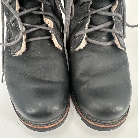 Sorel Wicked Work Boots Lace Up Shearling Lined Women’s Size 10