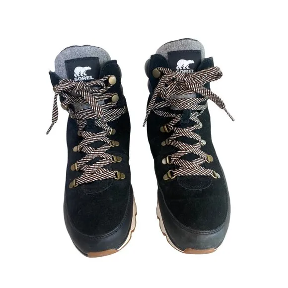 Sorel Women's 10 Kinetic Conquest Boots Black MSRP$197 EUC