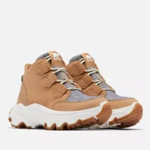 Sorel Womens 7 Sneaker Boot Waterproof Tan &amp; Grey Lace Up NEW IN BOX