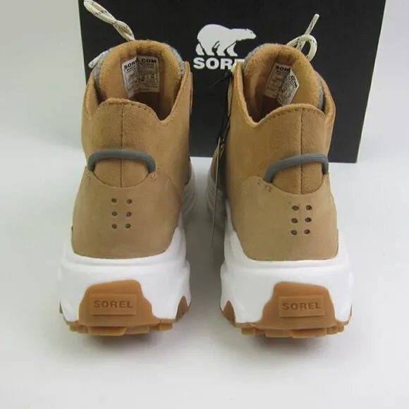 Sorel Womens 7 Sneaker Boot Waterproof Tan &amp; Grey Lace Up NEW IN BOX