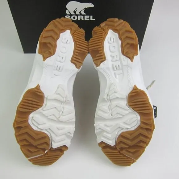 Sorel Womens 7 Sneaker Boot Waterproof Tan &amp; Grey Lace Up NEW IN BOX