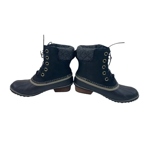 Sorel Women’s Boots Size 6 Black Waterproof Snow Ski Outdoor Laces Winter Lined