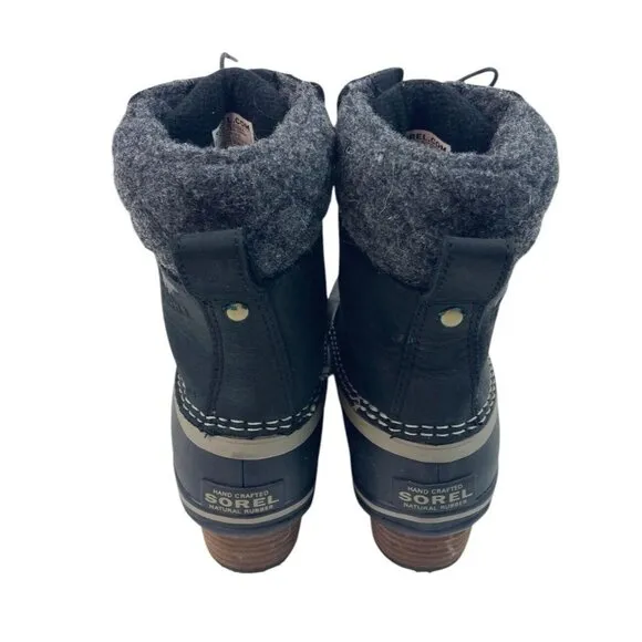 Sorel Women’s Boots Size 6 Black Waterproof Snow Ski Outdoor Laces Winter Lined