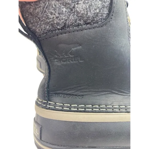 Sorel Women’s Boots Size 6 Black Waterproof Snow Ski Outdoor Laces Winter Lined