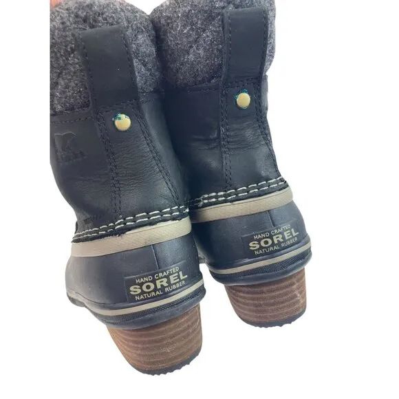 Sorel Women’s Boots Size 6 Black Waterproof Snow Ski Outdoor Laces Winter Lined