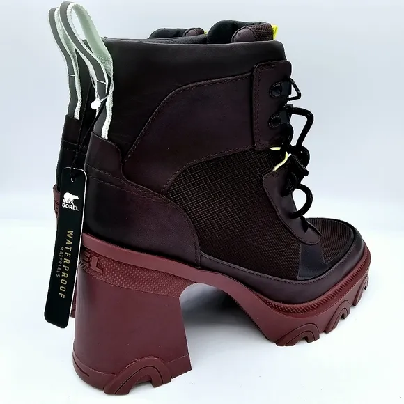 Sorel Women's Brex Heel Lace Rubber Ankle Waterproof Boots NWT