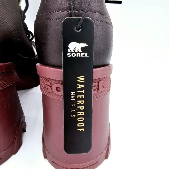 Sorel Women's Brex Heel Lace Rubber Ankle Waterproof Boots NWT