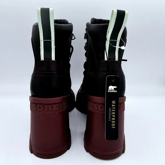 Sorel Women's Brex Heel Lace Rubber Ankle Waterproof Boots NWT