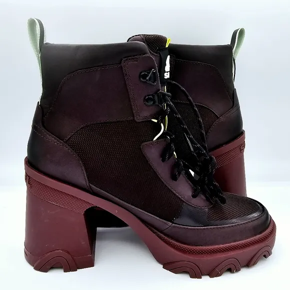 Sorel Women's Brex Heel Lace Rubber Ankle Waterproof Boots NWT