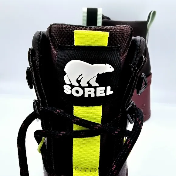 Sorel Women's Brex Heel Lace Rubber Ankle Waterproof Boots NWT