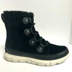 Sorel Women's Explorer II Joan Faux Fur Waterproof Boots Black, Size 10 M