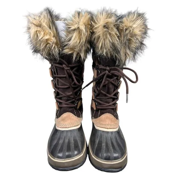 Sorel Women’s Joan Of Arctic Brown Suede Winter Boot Size US 9
