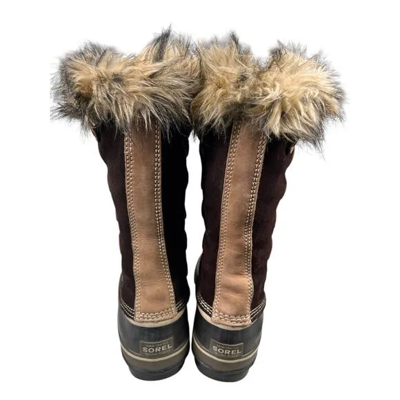 Sorel Women’s Joan Of Arctic Brown Suede Winter Boot Size US 9