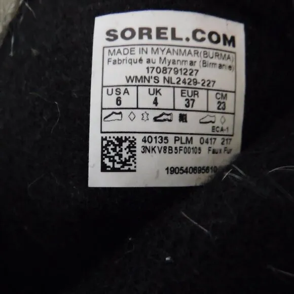Sorel Women's Joan of Arctic Waterproof Snow Boots Gray PInk Size 6