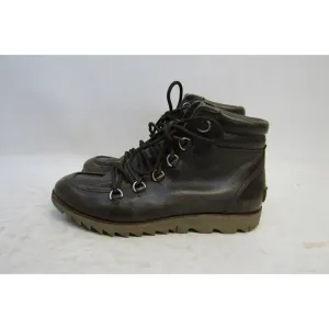 Sorel Womens Size 8 M Brown Leather Lace Up Ankle Boots