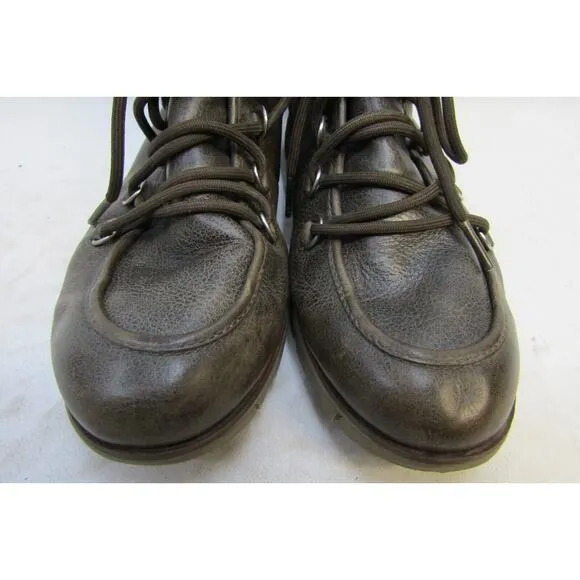 Sorel Womens Size 8 M Brown Leather Lace Up Ankle Boots