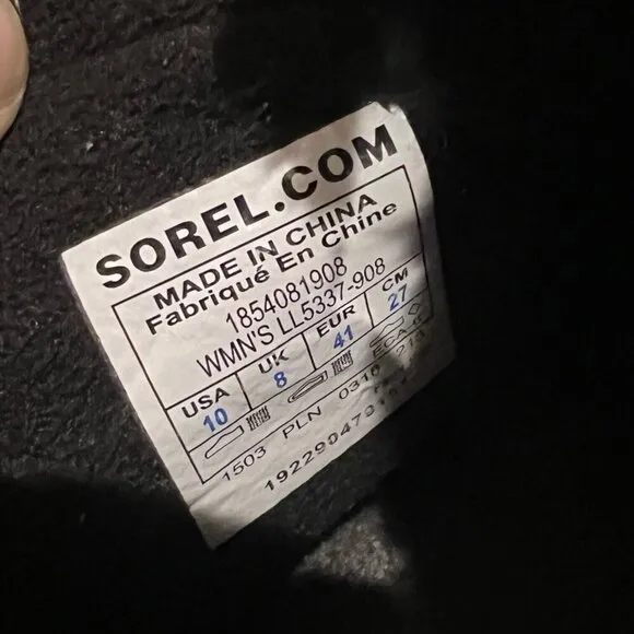 Sorel Women's Tivoli Sport Cattail Brown Boots LL5337-908 Waterproof Size 10