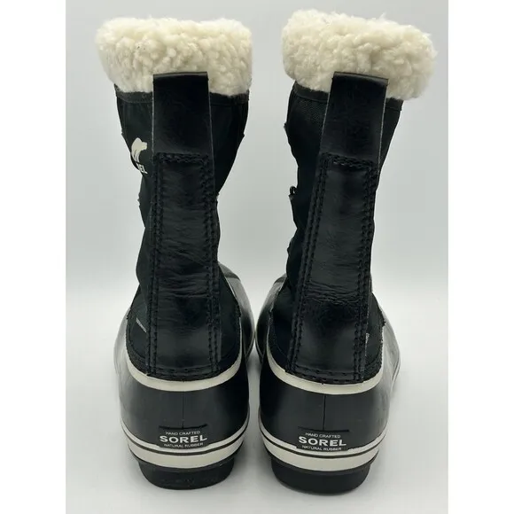 Sorel Yoot PAC Nylon Black Boots NY1962-010 Youth Size 7 Waterproof Winter NWOB