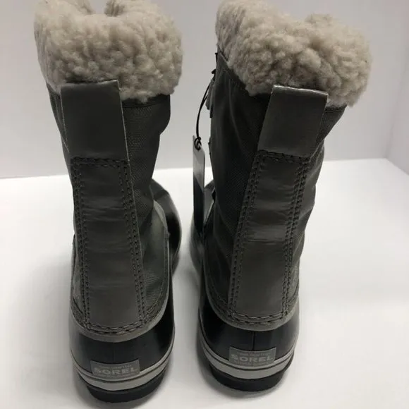 Sorel Yoot Pac Nylon Waterproof Winter Boots Gray, Girls’ Size 4 M