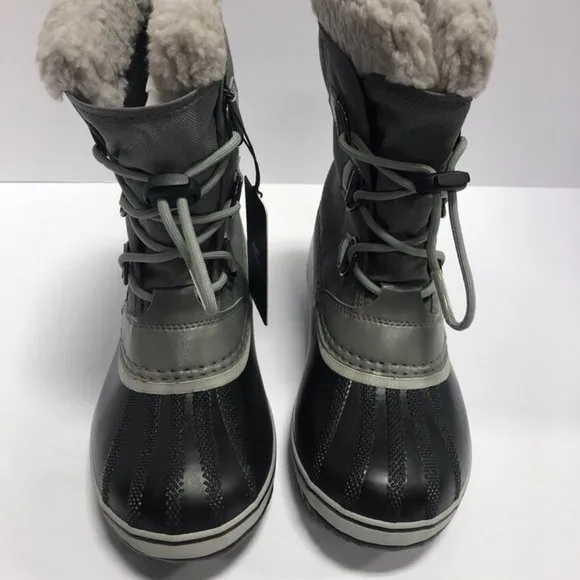 Sorel Yoot Pac Nylon Waterproof Winter Boots Gray, Girls’ Size 4 M