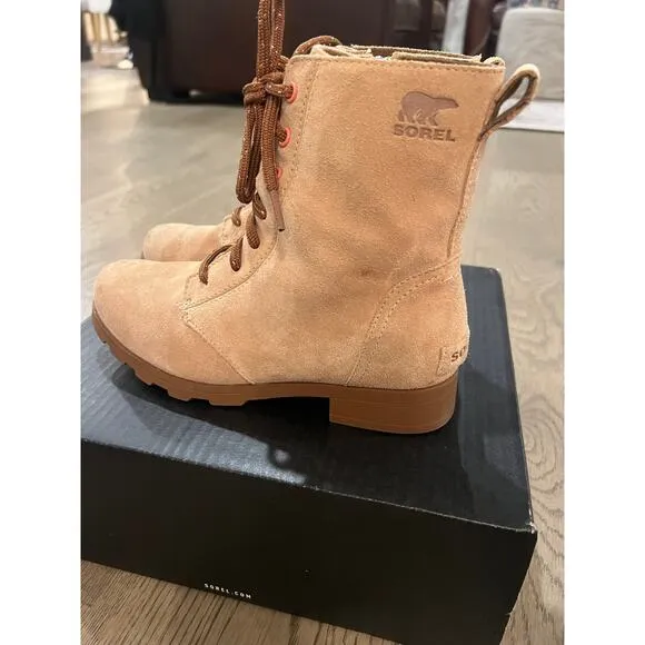 Sorel Youth Emelie Lace Waterproof Boots 4 Big Kid Girls