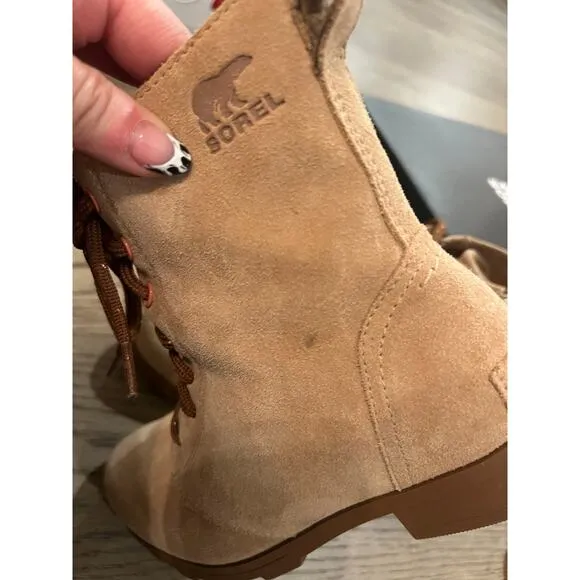 Sorel Youth Emelie Lace Waterproof Boots 4 Big Kid Girls