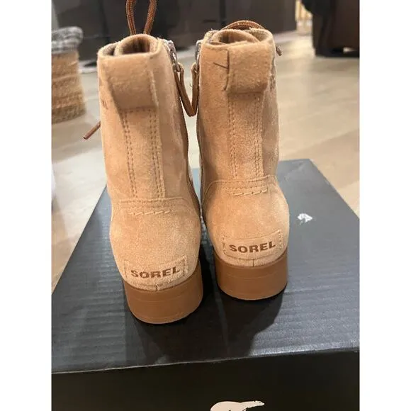 Sorel Youth Emelie Lace Waterproof Boots 4 Big Kid Girls