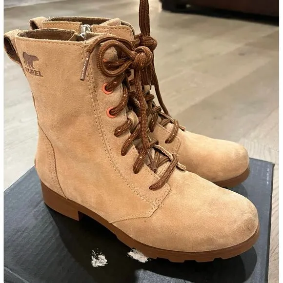 Sorel Youth Emelie Lace Waterproof Boots 4 Big Kid Girls