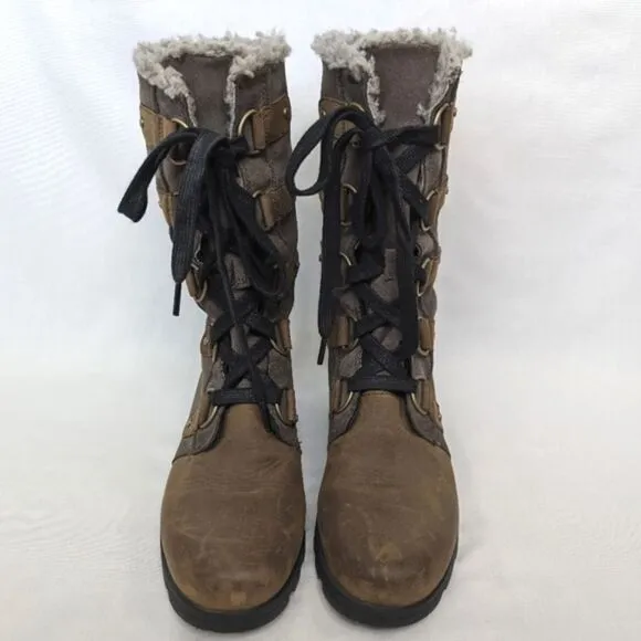 Sorel Emelie Lace Up Waterproof Boots Major 9.5